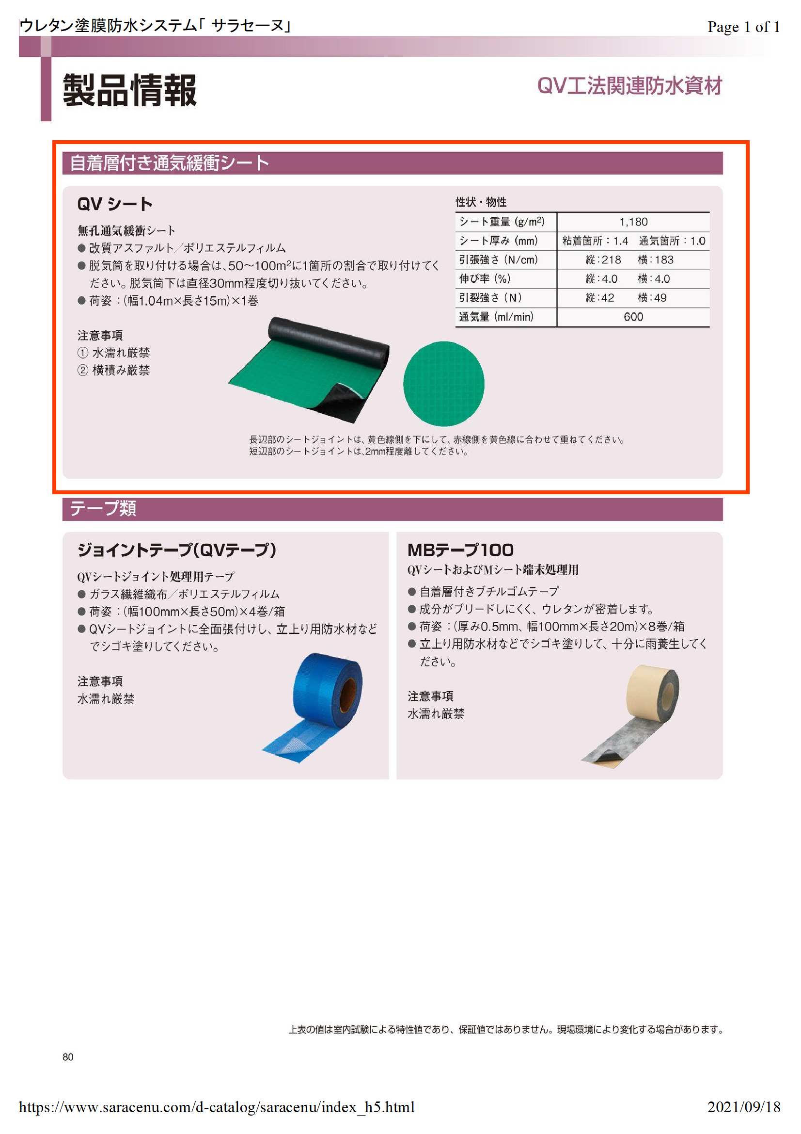 QVシート 幅1.04m×長さ15m 化研マテリアルグループ 