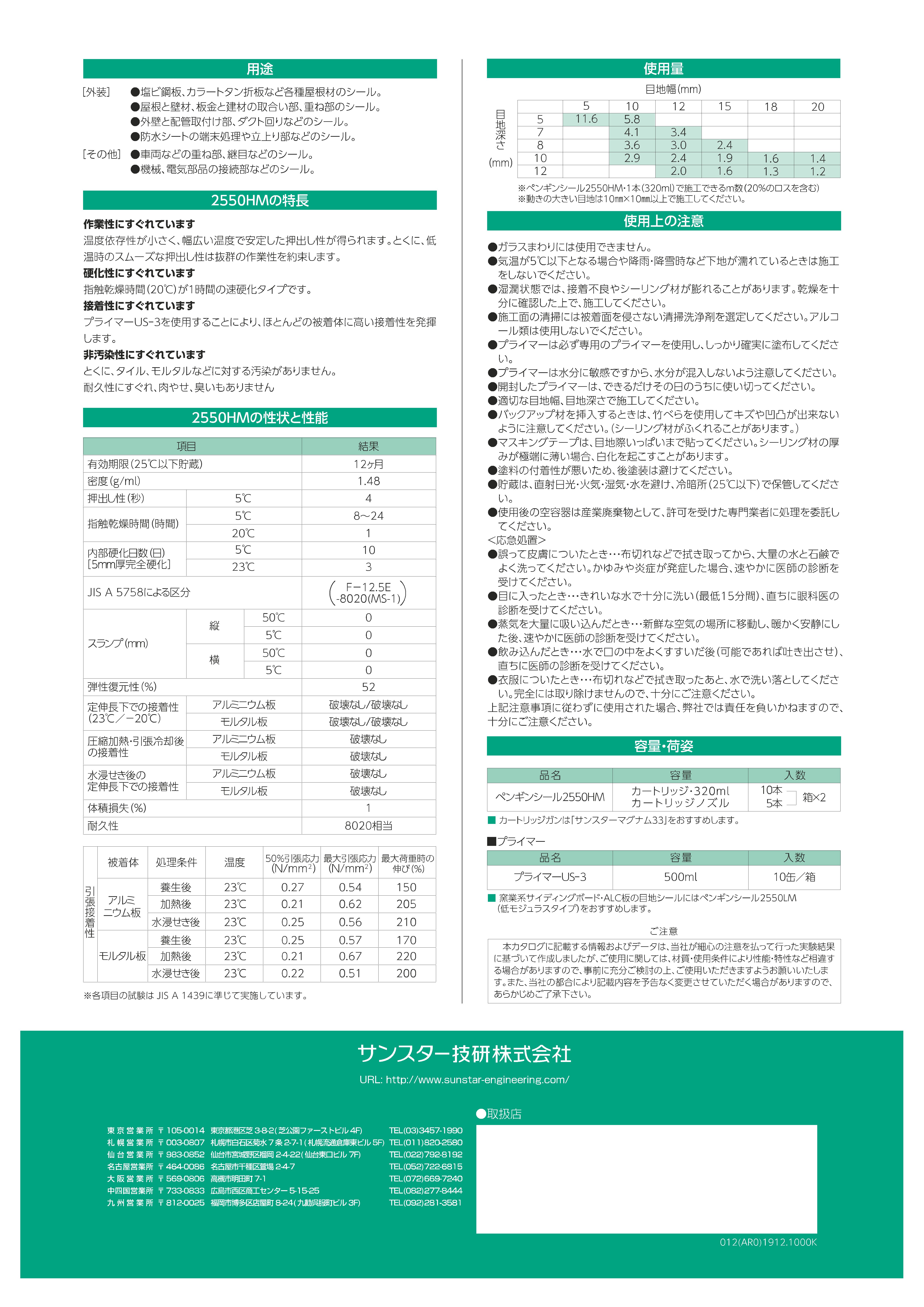 ペンギンシール２５５０ＨＭ 化研マテリアルグループ オンライン注文